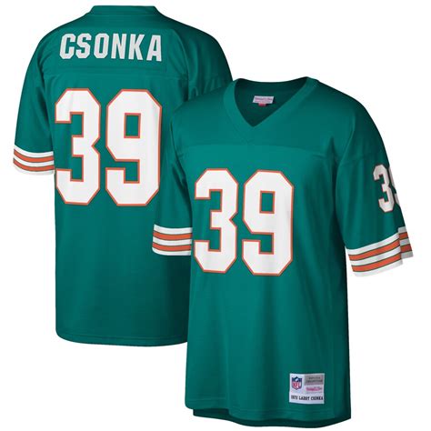 Miami dolphins draft full/queen comforter set by the northwest. Men's Mitchell & Ness Larry Csonka Aqua Miami Dolphins ...