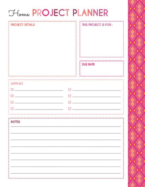Printable Planner Pages Planner Template Free