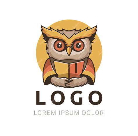 Smart Owl Logo Vetor Premium