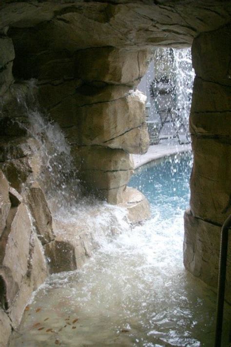 Real And Faux Rock Waterfalls Natural Springs Pools Swimming Pool