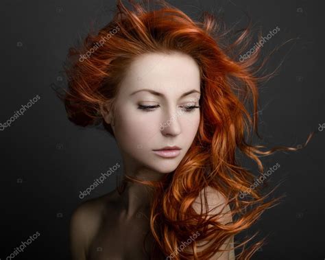 Girl With Red Hair Stock Photo By ©shalunx13 71059639