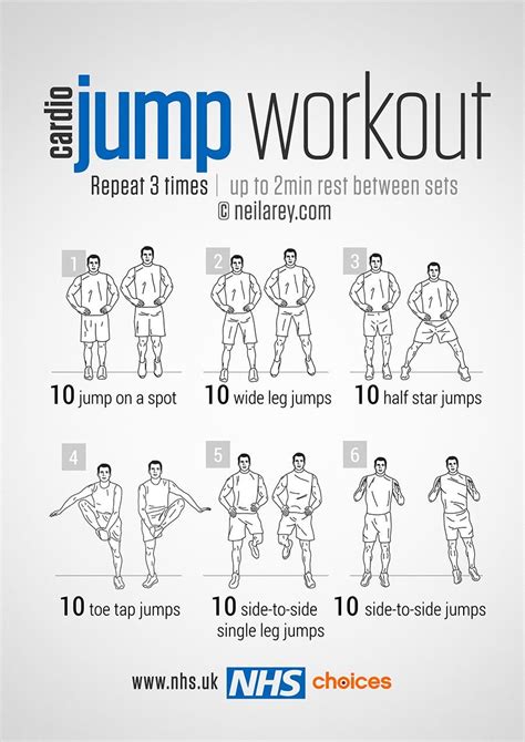 Nhs On Jump Workout Hiit Cardio Workouts Cardio Workout