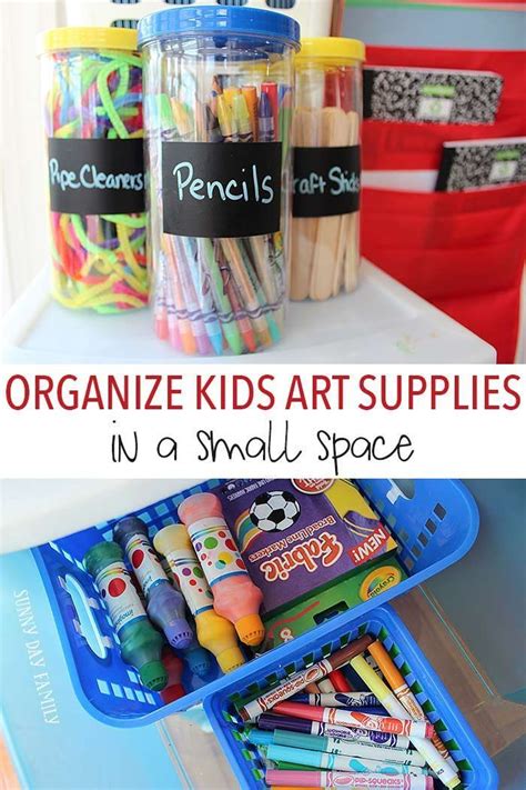 How To Organize Kids Art Supplies In A Small Space Craft