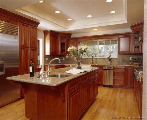 This traditional kitchen in greenwich, ct, invites guests and family members to gather in its warm glow. Pictures of Kitchens - Traditional - Medium Wood Kitchens ...