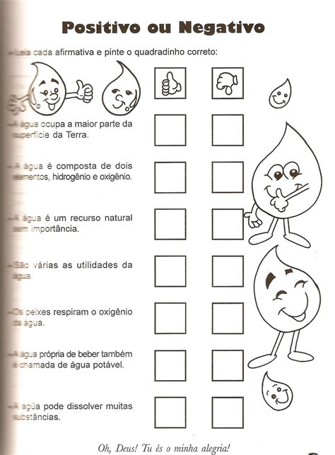 Atividades Sobre Agua 2 Ano