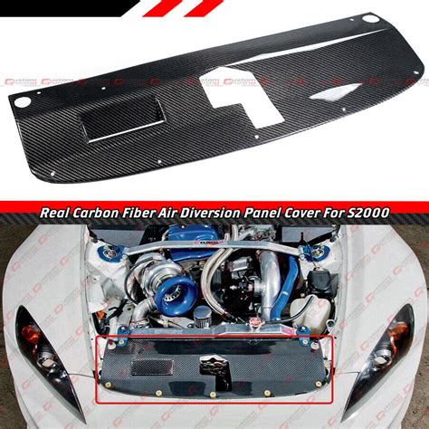 For 2000 09 Honda S2000 Ap1 Ap2 Carbon Fiber Radiator Air Diversion
