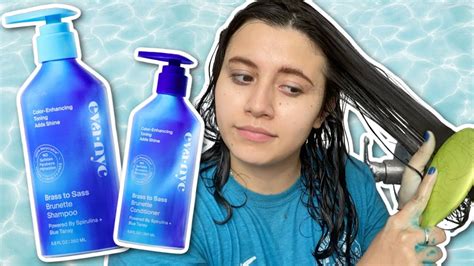 Testing The Evanyc Brass To Sass Blue Shampoo Youtube