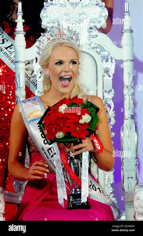 Miss England 2010 Birmingham Jessica Linley Reacts As She Is Crowned Miss England At The