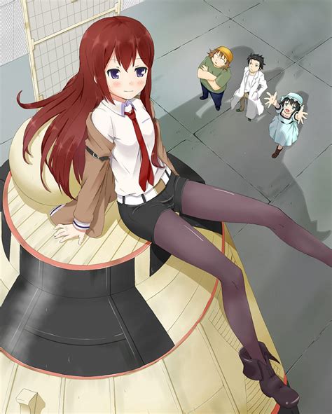 Makise Kurisu Okabe Rintarou Shiina Mayuri And Hashida Itaru Steins