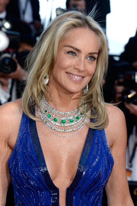 Just get the professional tips you need to remove makeup stains! Sharon Stone showed off her tan with a natural makeup palette while | 100+ Glamorous Hair and ...