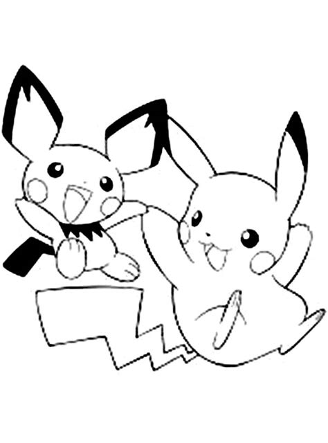 Anime Pikachu Coloring Page Coloring Sky