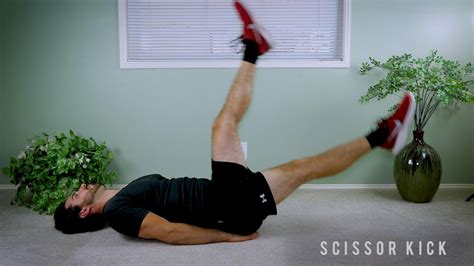How To Do A Scissor Kick Exercise Tutorial Youtube