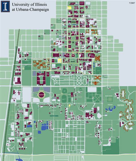 University of Illinois at Urbana-Champaign campus map - 1401 West Green