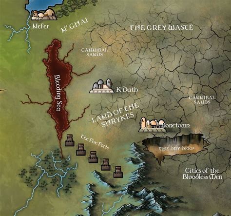 The Five Forts In Essos Game Of Thrones Illustrations Game Of