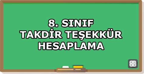 Yıl sonu başarı puanı nerede kullanılır? 8 . Sınıf Takdir Teşekkür Hesaplama | Eba TV