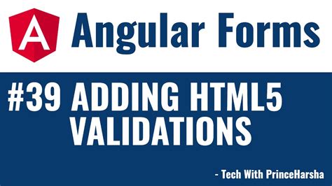 39angular Forms Tutorial Adding Html5 Validations To Angular Forms