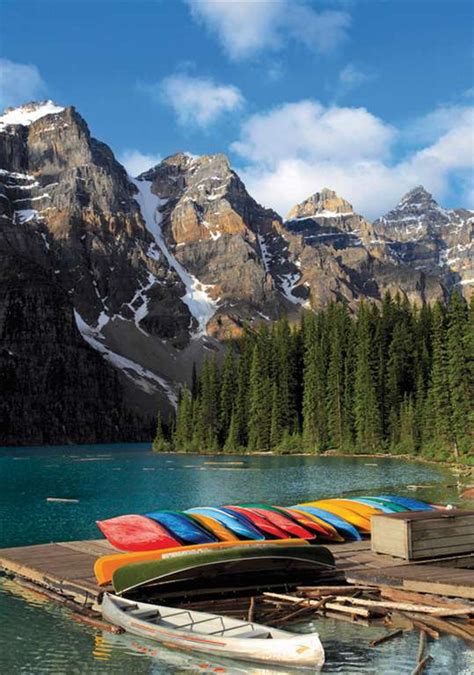 Moraine Lake Banff National Park 1500 Piece Jigsaw Puzzle Made