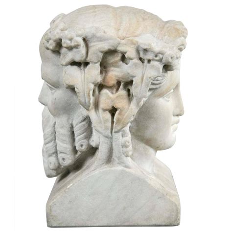 Carved Bust Of The God Janus At 1stdibs