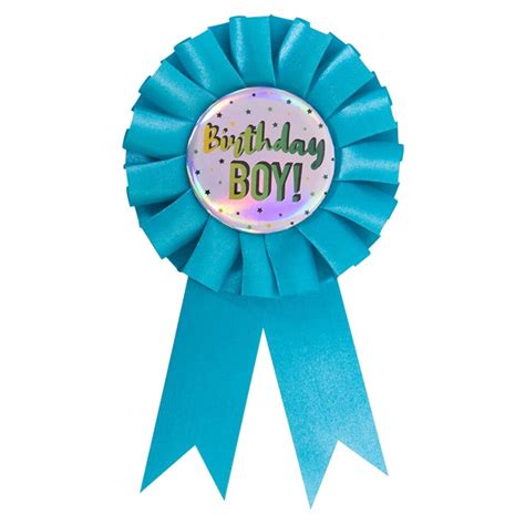Birthday Boy Rosette Badge Tesco Groceries