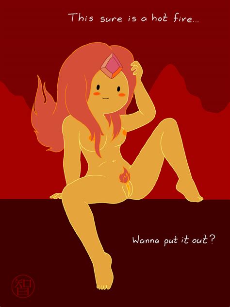 Rule 34 Adventure Time Blushing Coldfusion Flame Princess Spread Legs Spreading Tagme Unshaved