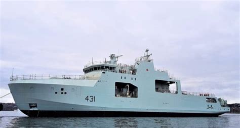 Canadas 2nd Arctic Offshore Patrol Vessel Launched By Halifax Shipyard