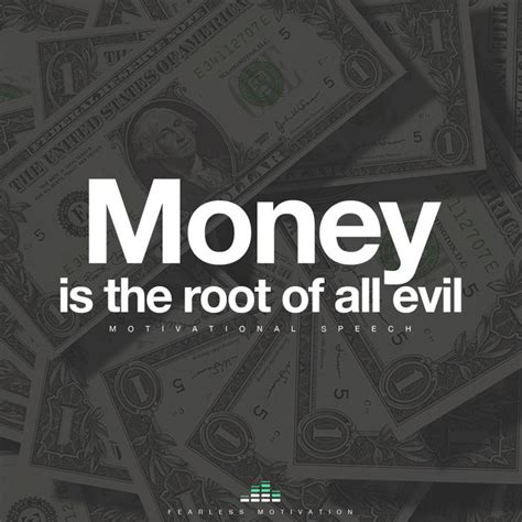Money Is The Root Of All Evil Motivational Speech Single By