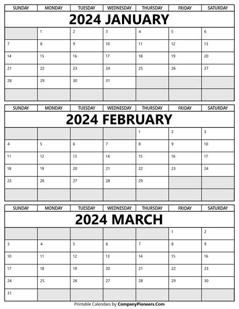 Calendar 2024 January February March April November 2024 Calendar