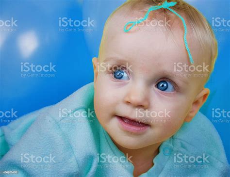Blue Baby Girl Stock Photo Download Image Now 2015 Baby Human