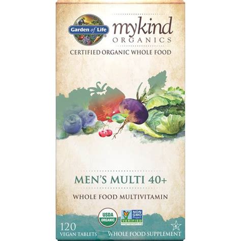 Organics Mens 40 Multi 120 Tablets Garden Of Life Uk