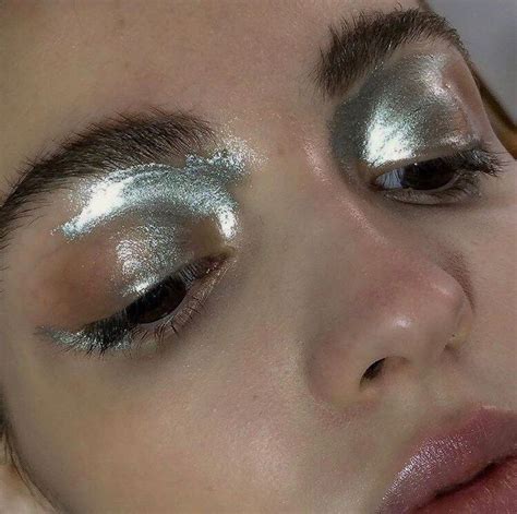 Metallic Makeup Beauty Metallic Makeup Silver Makeup