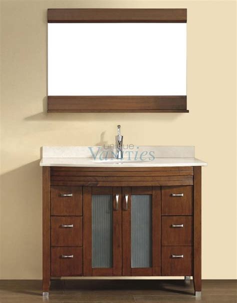 Floating vanities provide a modern, clean look, while freestanding vanities will maximize your storage space. 42 Inch Single Sink Bathroom Vanity with Choice of Top in ...