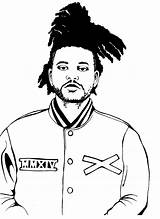 Weeknd Keef sketch template