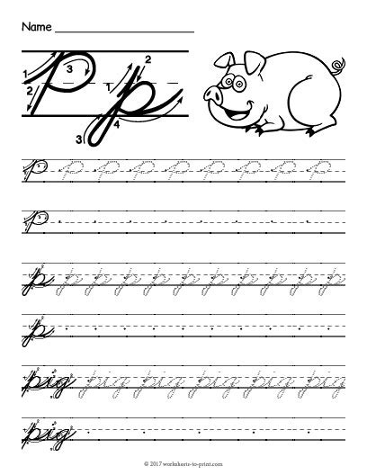 How To Draw A Letter P In Cursive Capital Letter P In Cursive