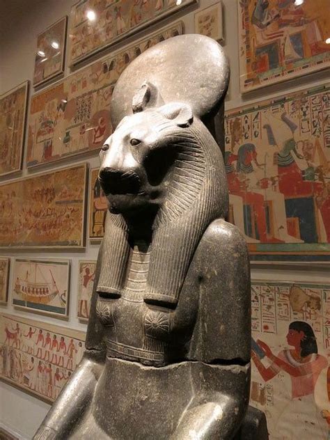 Statue Of The Egyptian Goddess Sekhmet Goddess Of Fire War