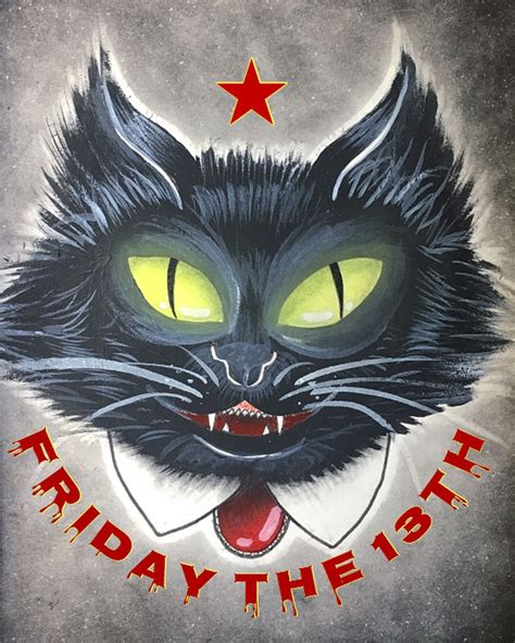 Happy Friday 13th Black Cat