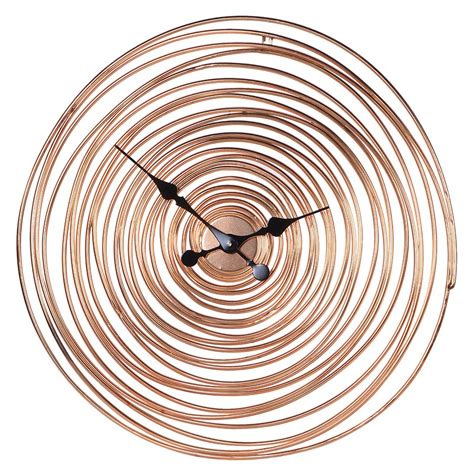 Copper Wire Wall Clock Skipton Interiors