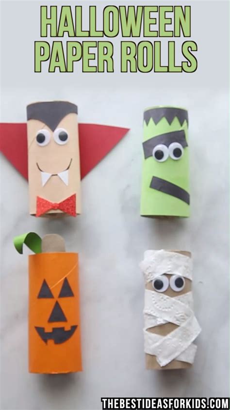 Halloween Crafts For Kids These Halloween Toilet Paper Rolls Are Too