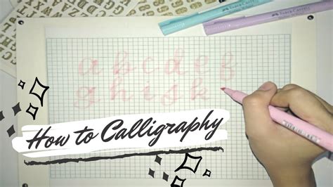 How To Calligraphy Using Highlighter Youtube