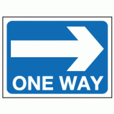 One Way Sign Svg