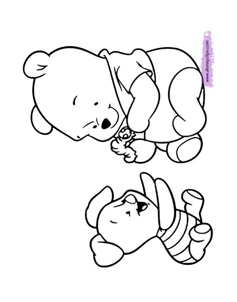 Baby Pooh Printable Coloring Pages Disney Coloring Book Disney