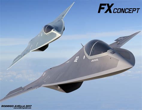 Rodrigo Avella Fx Sixth Generation Concept Fighter Aircraft