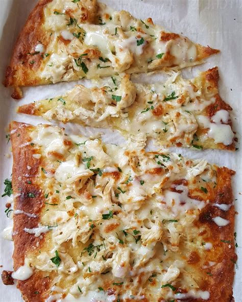 Crumble bacon over top and bake 5 to 7 minutes or until cheese is bubbly. Garlic Ranch Chicken Flatbread. Keto chicken garlic bacon ...