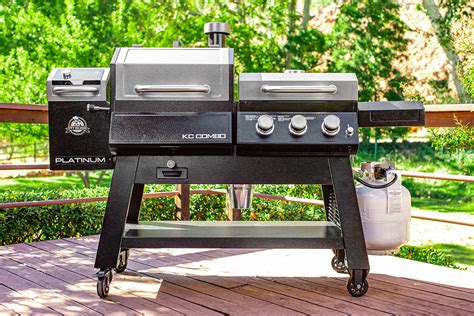 Kc Combo Wood Pellet And Gas Grill And Griddle Pit Boss