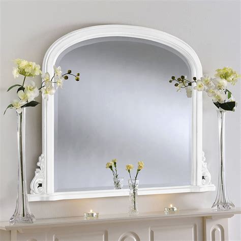 Tutbury Overmantle Mirror Traditional Mirrors Amor Decor