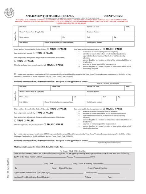 Marriage License Application Fill Online Printable Fillable Blank