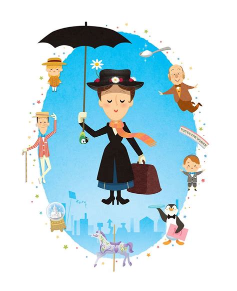 Mary Poppins Disney Artwork Disney Art Disney Fun