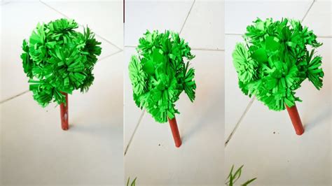 Diy Paper Tree Making For Project And Models Paper Tree For Project