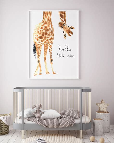 Here are a few accent wall ideas for your living room. Giraffe Animal nursery decor Nursery wall art PRINTABLE art