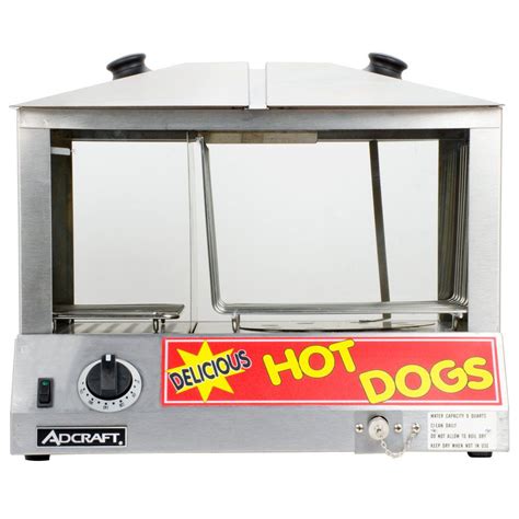 Avantco Hds 100 100 Dog 48 Bun Hot Dog Steamer Merchandiser 120v