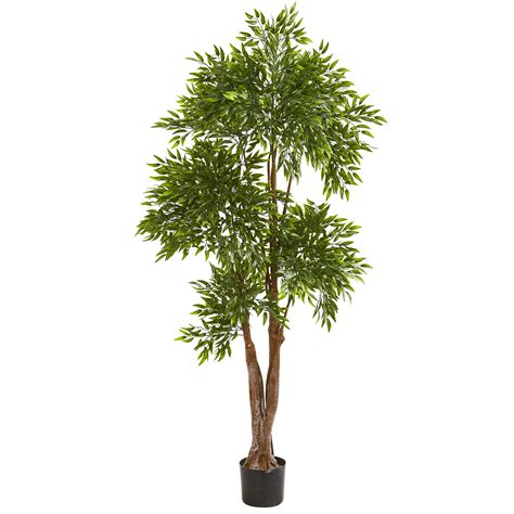 Nearly Natural 69 Ruscus Artificial Tree Uv Resistant Indooroutdoor